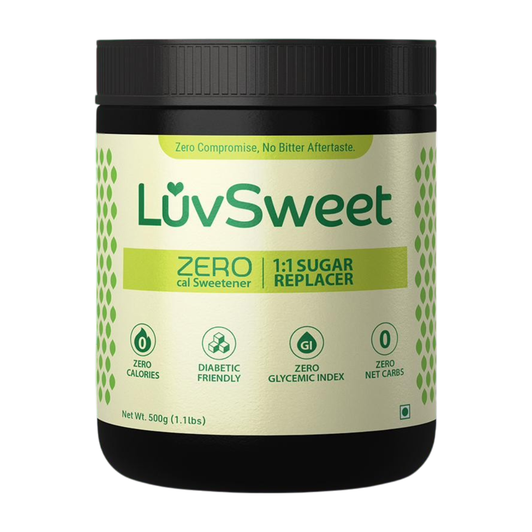 LuvSweet 500g jar of zero calorie sweetener